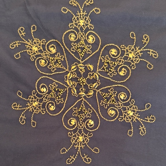 🎉SALE🎉Hayden Navy Blue Embroidered Tank Top - Picture 12 of 12